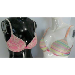 Victoria Secret Padded Bra Underwire size 34C Lot of 2